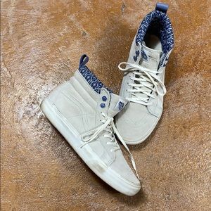 light gray vans high tops